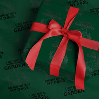 I Just Want To Garden And Hangout With My Dog Wrapping Paper Roll Gardener Gift - Wonder Print Shop