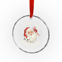 I Know You Didnt Floss Crystal Glass Ornament Funny Dentist Christmas Santa Dental Hygiene - Wonder Print Shop
