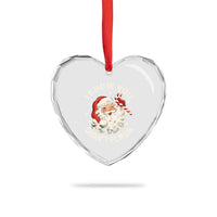 I Know You Didnt Floss Heart Crystal Glass Ornament Funny Dentist Christmas Santa Dental Hygiene - Wonder Print Shop