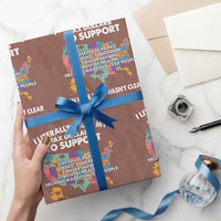 I Literally Want My Tax Dollars To Support National Parks Wrapping Paper Roll In Case That Wasn't Clear Vintage American Map - Wonder Print Shop