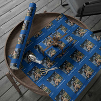 I Live Here Now Funny Doll Face Meme Baseball Lover Wrapping Paper Roll Game Day Reaction Sports Fan Gift