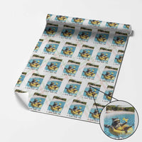 I Live Here Now Raccoon Wrapping Paper Roll Funny Summer Vacation Meme