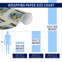 I Live Here Now Raccoon Wrapping Paper Roll Funny Summer Vacation Meme