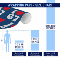 I Love 67 Wrapping Paper Roll 67th Birthday Six Seven Funny Gen Alpha Slang Saying - Wonder Print Shop