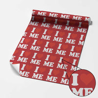 I Love Me Wrapping Paper Roll Funny Self Love Heart Positive Vibes - Wonder Print Shop
