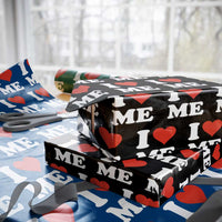 I Love Me Wrapping Paper Roll Funny Self Love Heart Positive Vibes - Wonder Print Shop