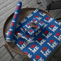 I Love ME Wrapping Paper Roll Sexy Lips Red Lipstick Kiss Self Love - Wonder Print Shop