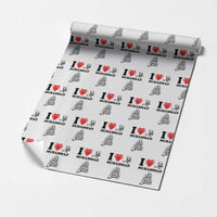 I Love Muhammad Wrapping Paper Roll Musliam Identity Faith Peace Pride Islamic Calligraphy - Wonder Print Shop