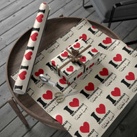 I Love Muhammad Wrapping Paper Roll Musliam Identity Islamic Peace and Pride - Wonder Print Shop