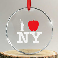 I Love NY Crystal Glass Ornament New York Lover Travel Gift - Wonder Print Shop