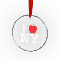 I Love NY Crystal Glass Ornament New York Lover Travel Gift - Wonder Print Shop