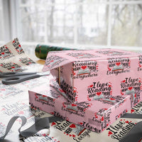 I Love Reading Here There Anywhere Wrapping Paper Roll Reading Month Across America - Wonder Print Shop