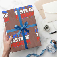 I Love The Taste Of Freedom Funny 4th of July Couple Matching Wrapping Paper Roll