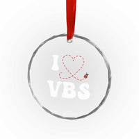 I Love VBS 2025 Crystal Glass Ornament Vacation Bible School Ladybug VBS Team - Wonder Print Shop