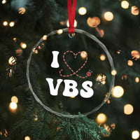 I Love VBS 2025 Crystal Glass Ornament Vacation Bible School Ladybug VBS Team - Wonder Print Shop