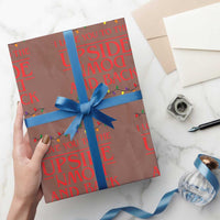 I Love You To The Upside Down Stranger Christmas Wrapping Paper Roll And Back Ugly Xmas Lights - Wonder Print Shop