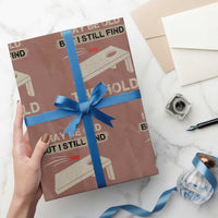 I May Be Old But I Still Find The Hole Cornhole Wrapping Paper Roll Funny Old Man Saying