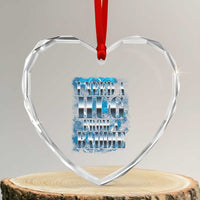 I Need A Hug from A Baddie Heart Crystal Glass Ornament Funny Flirty Meme