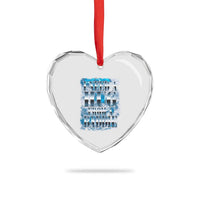 I Need A Hug from A Baddie Heart Crystal Glass Ornament Funny Flirty Meme