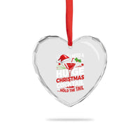 I Need A Huge Christmas Cocktail Hold The Tail Heart Crystal Glass Ornament Funny Adult Humor Party Drinking - Wonder Print Shop