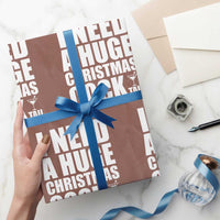I Need a Huge Christmas COCKtail Wrapping Paper Roll Funny Adult Humor Inappropriate Drinking Gift - Wonder Print Shop