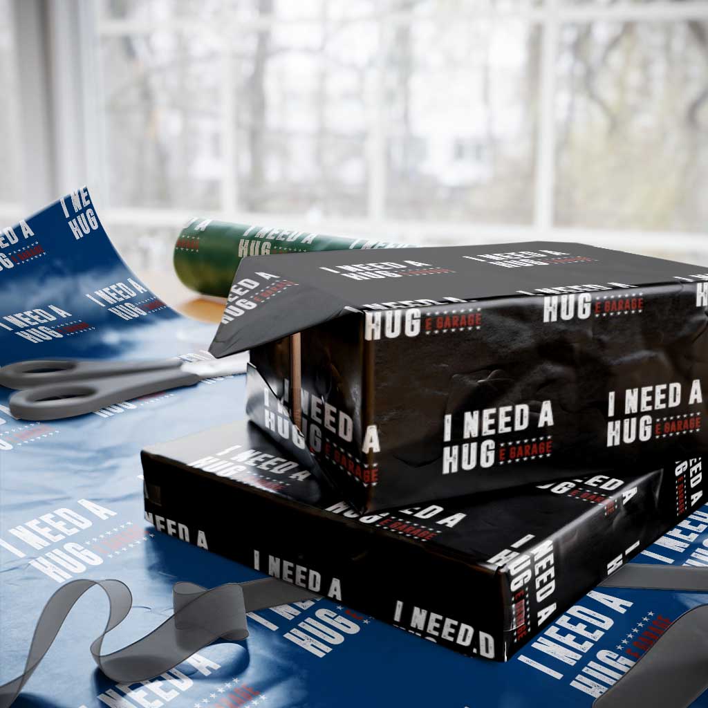 I Need A Huge Garage Funny Mechanic Wrapping Paper Roll Car Enthusiast