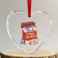 I Need An Alani Heart Crystal Glass Ornament Funny Drinking Trendy Summer Vacation