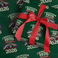 I Remember 1976 Now Im Here For 2026 Wrapping Paper Roll Liberty Bell 50th Birthday