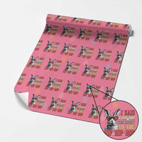 I Said A Hip Hop The Hippity To The Hip Hip Hop Wrapping Paper Roll Funny Easter Bunny Rapper Sunglasses
