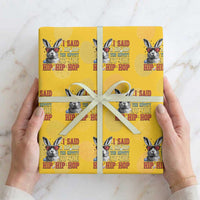 I Said A Hip Hop The Hippity To The Hip Hip Hop Wrapping Paper Roll Funny Easter Bunny Rapper Sunglasses