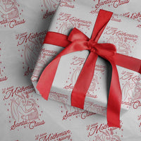 I Saw Mothman Kissing Santa Claus Wrapping Paper Roll Funny Cryptid Christmas Gag Gift - Wonder Print Shop