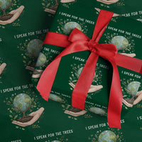 I Speak For The Trees Wrapping Paper Roll Earth Day Awareness