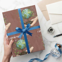 I Speak For The Trees Wrapping Paper Roll Earth Day Awareness