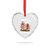 I Squirt On Juicy Wieners Heart Crystal Glass Ornament Inappropriate Raunchy Humor - Wonder Print Shop