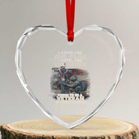 I Stand For Our Flag I Kneel For The Cross Proud Christian Veteran Heart Crystal Glass Ornament - Wonder Print Shop