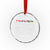 I Stand With Canada Greenland Mexico Panama Gaza Ukraine Crystal Glass Ornament - Wonder Print Shop