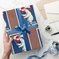 I Stand With Greenland Polar Bear Resist Wrapping Paper Roll Vintage Patriotic Propaganda Sovereignty Protest