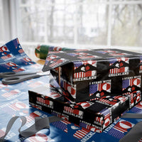 I Stand With Greenland Wrapping Paper Roll Greenlander US Flag Greenland American Usa America