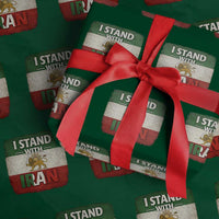 I Stand With Iran Wrapping Paper Roll Free Iran Support Persian Lion Flag