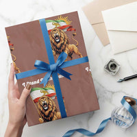 I Stand With Iran Wrapping Paper Roll Freedom Lion Patriotic Resistance Gift