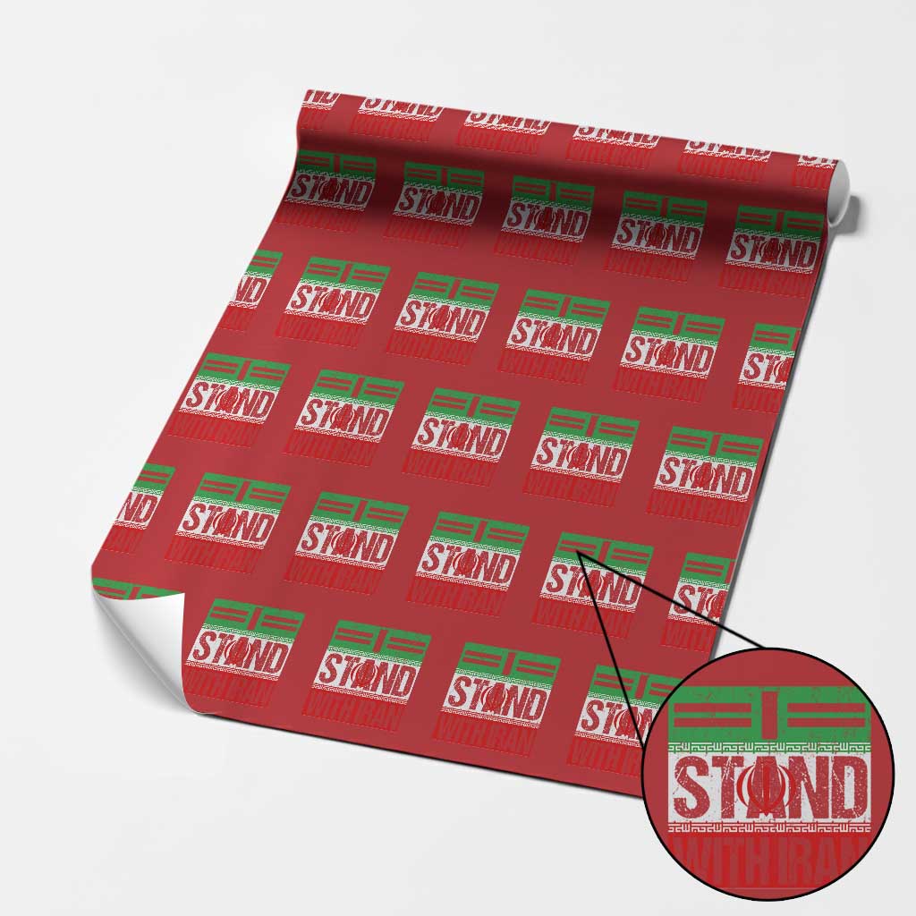 I Stand With Iran Wrapping Paper Roll Iranian People Freedom Protest