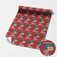 I Stand With Iran Wrapping Paper Roll Persian American Flag USA Persia Lion And Sun Iran