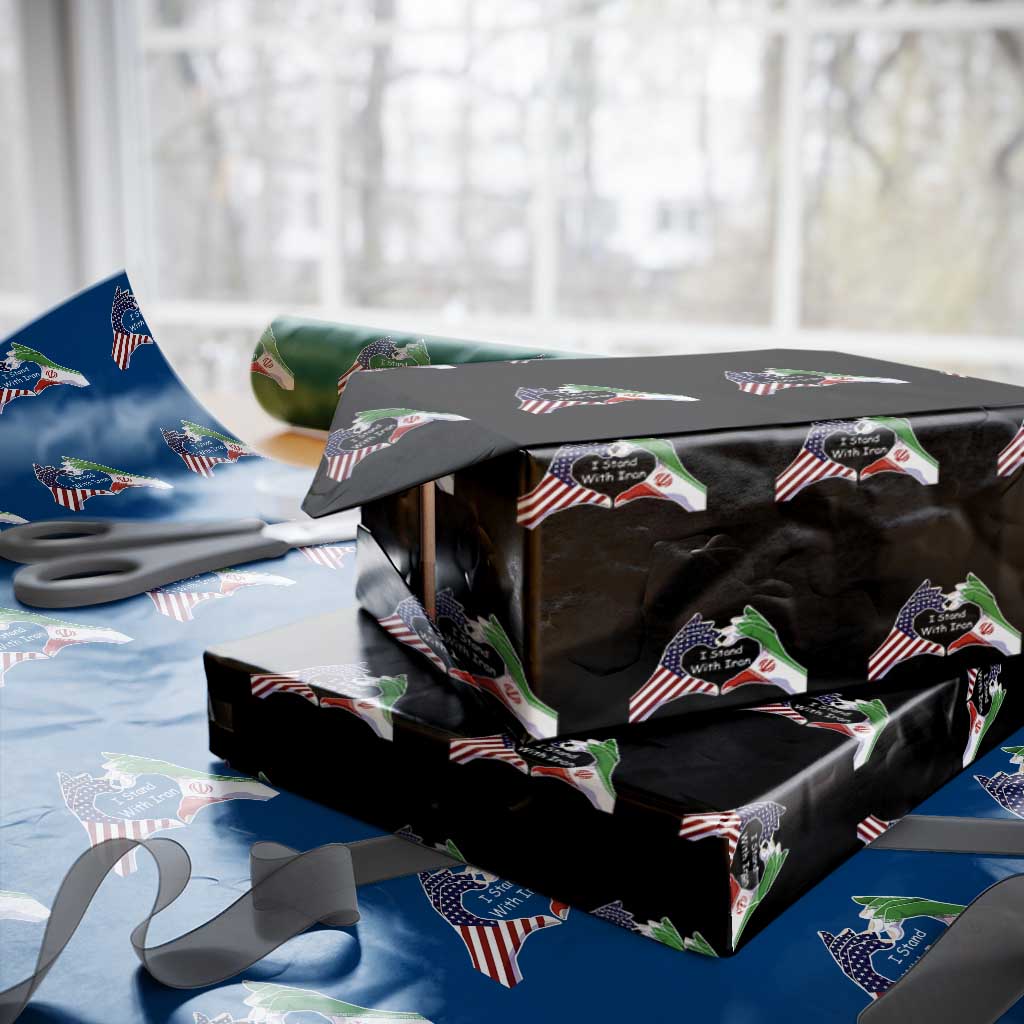 I Stand With Iran Wrapping Paper Roll Support Iranian People For Peace