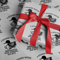 I Stand With Minnesota Wrapping Paper Roll Minnesota Anti ICE Immigration Protest