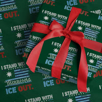 I Stand With Minnesota Wrapping Paper Roll Minnesota Flag Anti ICE Immigration Protest