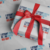 I Stand With Minnesota Wrapping Paper Roll Minnesota Resist Anti ICE Immigration Protest