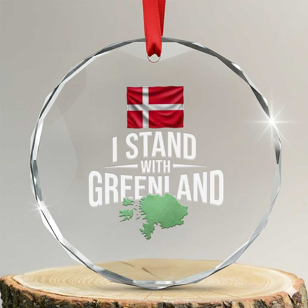 I Stand With The People of Iran Crystal Glass Ornament Iranian Revolution Freedom Supporter