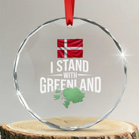 I Stand With The People of Iran Crystal Glass Ornament Iranian Revolution Freedom Supporter