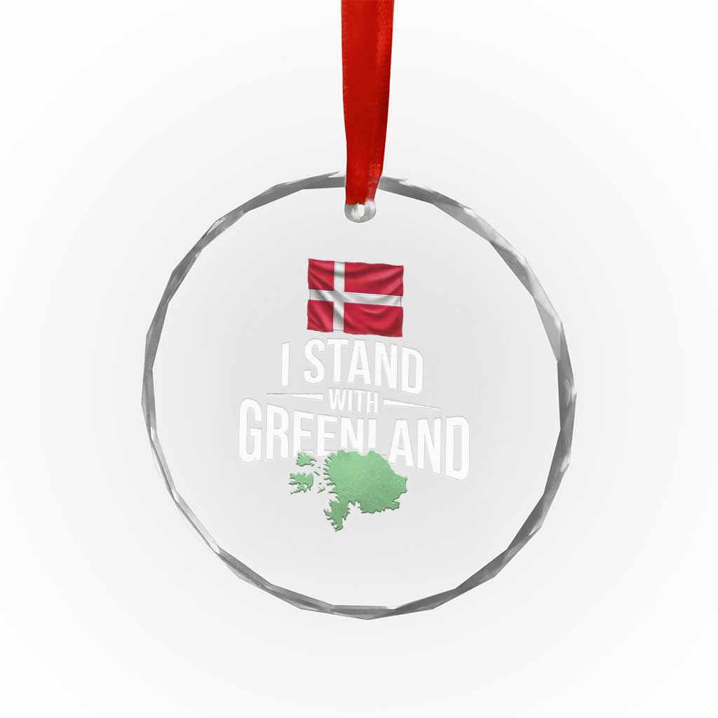 I Stand With The People of Iran Crystal Glass Ornament Iranian Revolution Freedom Supporter