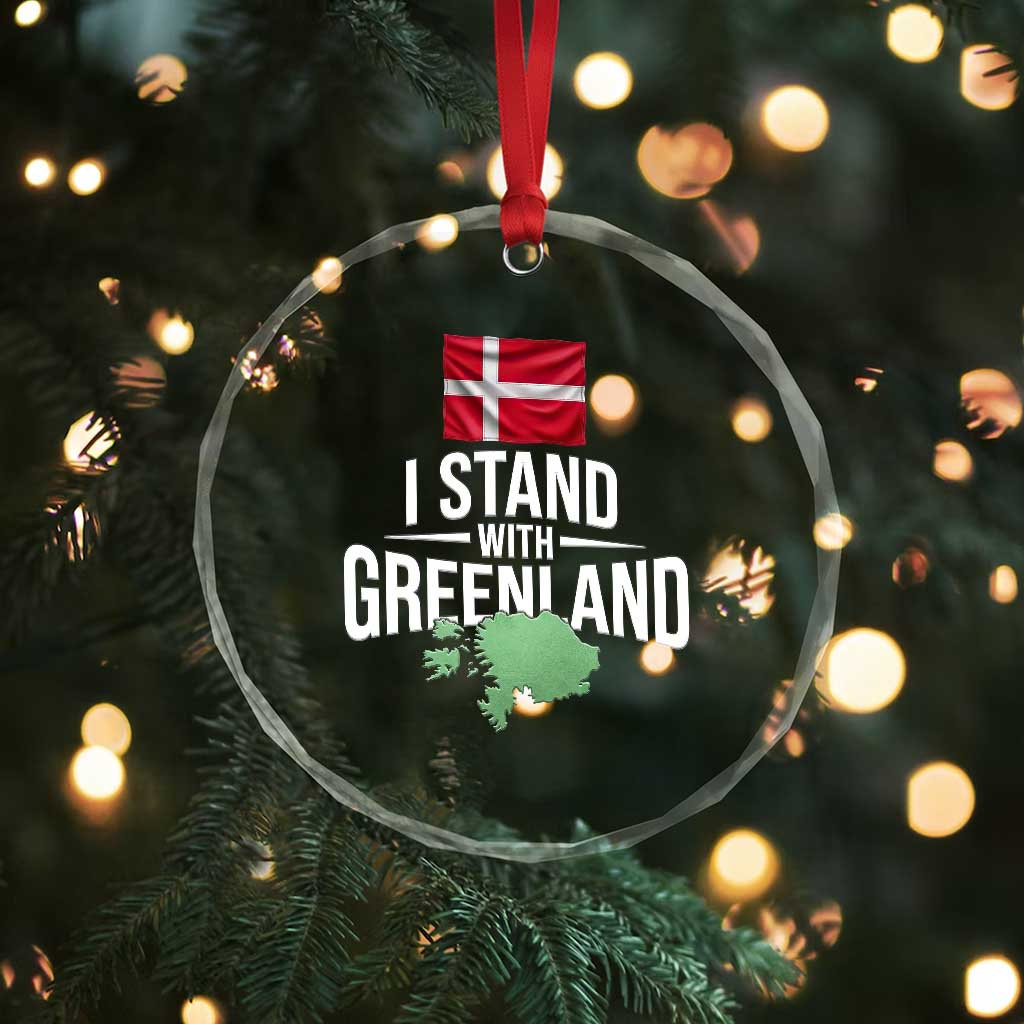 I Stand With The People of Iran Crystal Glass Ornament Iranian Revolution Freedom Supporter
